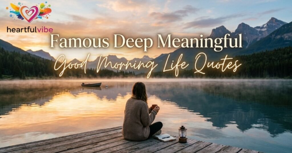 Famous Deep Meaningful Good Morning Life Quotes