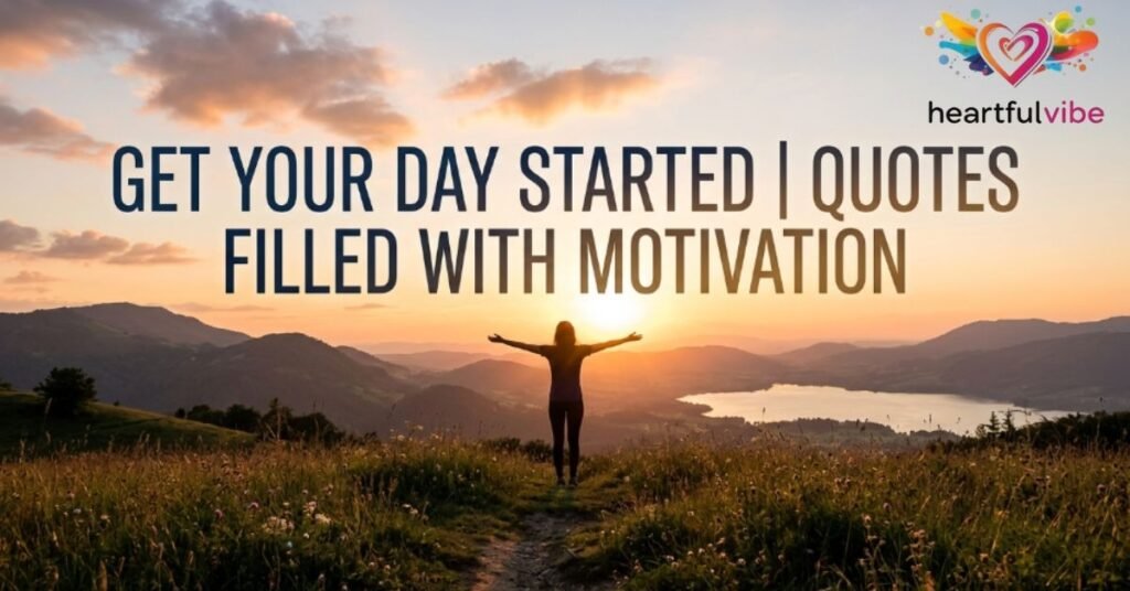 Get Your Day Started Quotes Filled with Motivation
