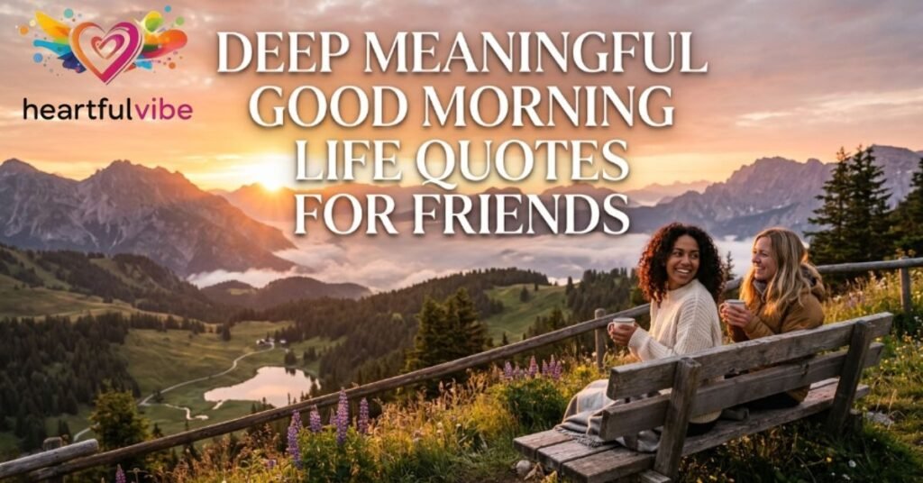 Deep Meaningful Good Morning Life Quotes for Friends