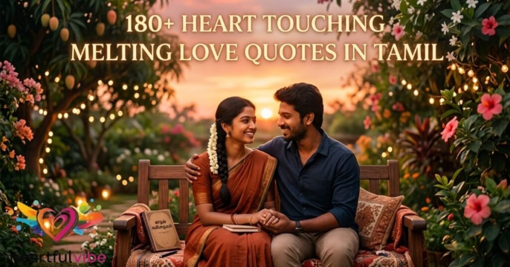 180+ Heart Touching Heart Melting Love Quotes in Tamil