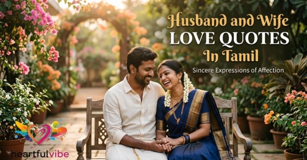 Husband and Wife Love Quotes in Tamil