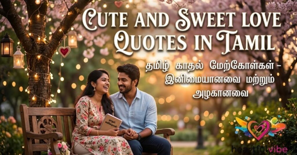 Cute and Sweet Love Quotes in Tamil