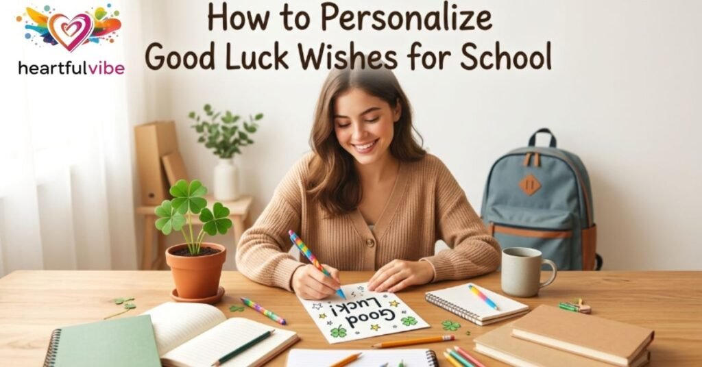 How to Personalize Good Luck Wishes for School
