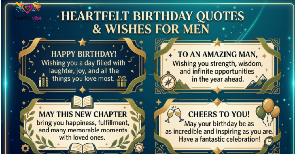 Heartfelt Birthday Quotes for Men