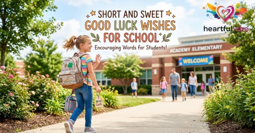 Short and Sweet Good Luck Wishes for School