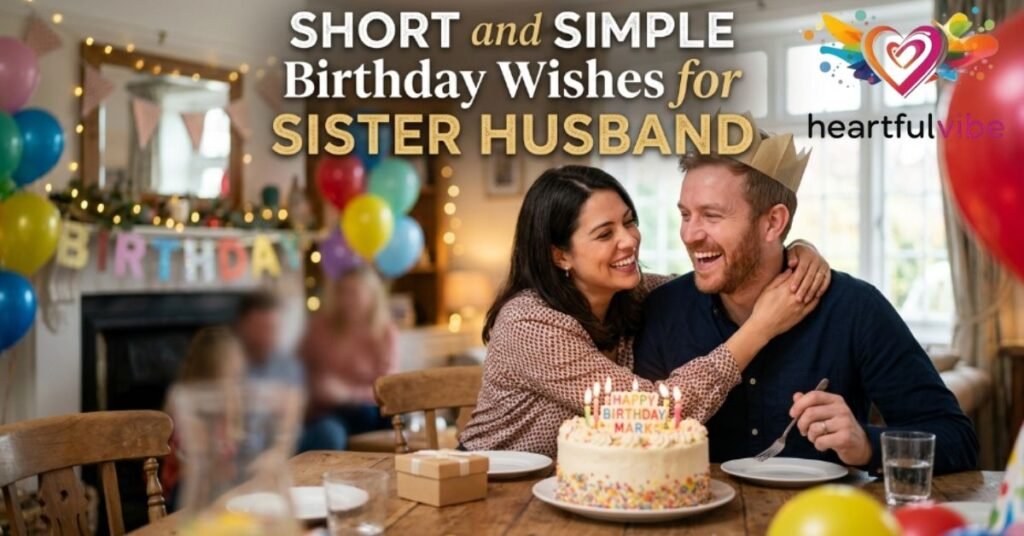 Short and Simple Birthday Wishes for Sister Husband