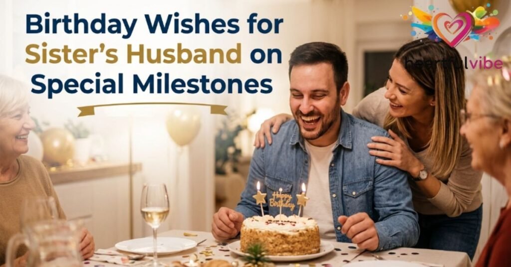 Birthday Wishes for Sister's Husband on Special Milestones