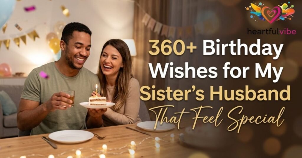 360+ Birthday Wishes for My Sister's Husband That Feel Special
