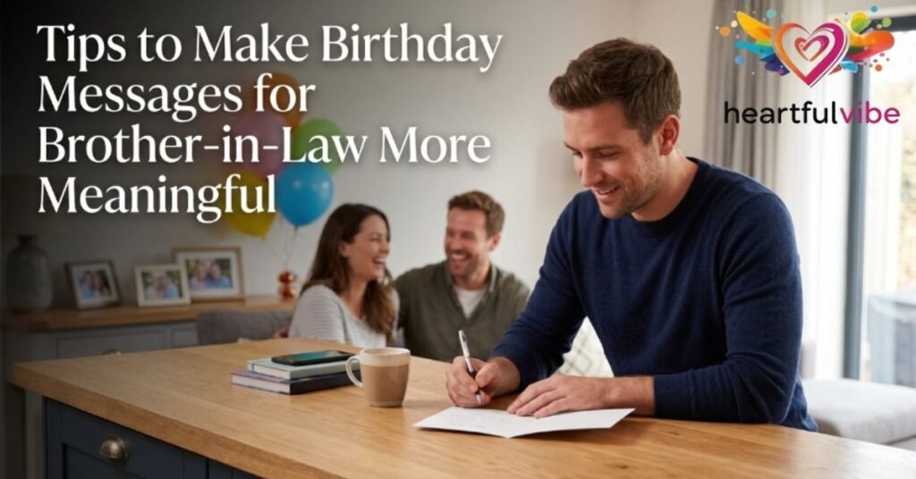 Tips to Make Birthday Messages for Brother-in-Law More Meaningful