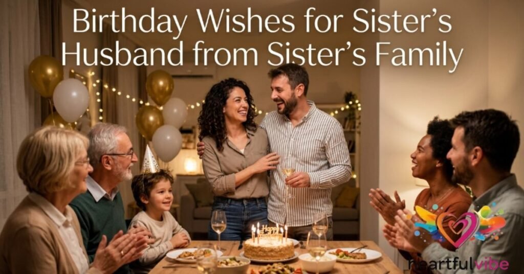 Birthday Wishes for Sister's Husband from Sister's Family