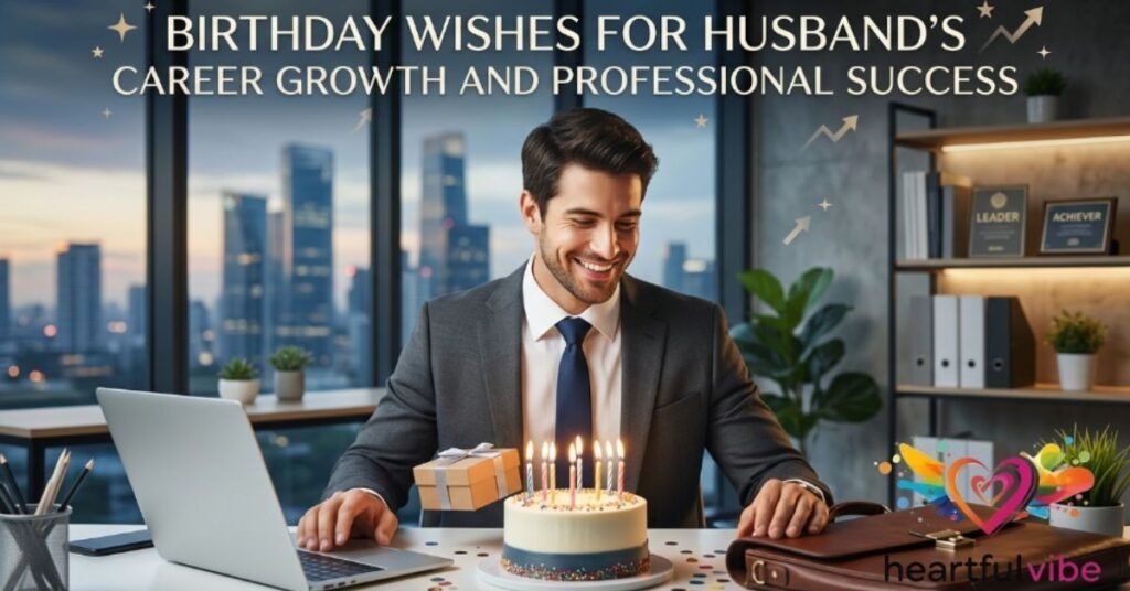 Birthday Wishes for Husband's Career Growth and Professional Success