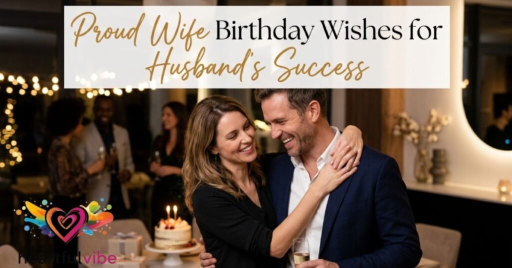 Proud Wife Birthday Wishes for Husband's Success