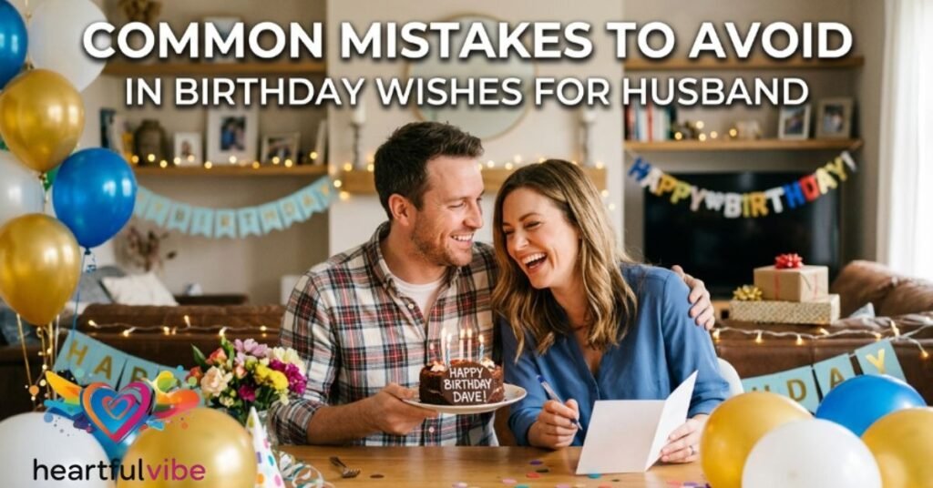 Common Mistakes to Avoid in Birthday Wishes for Husband