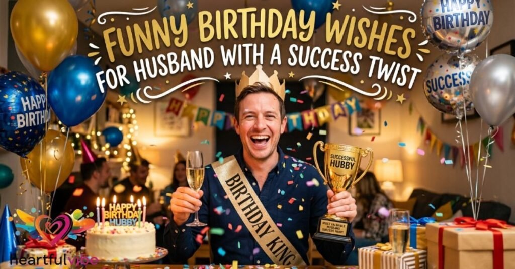 Funny Birthday Wishes for Husband with a Success Twist