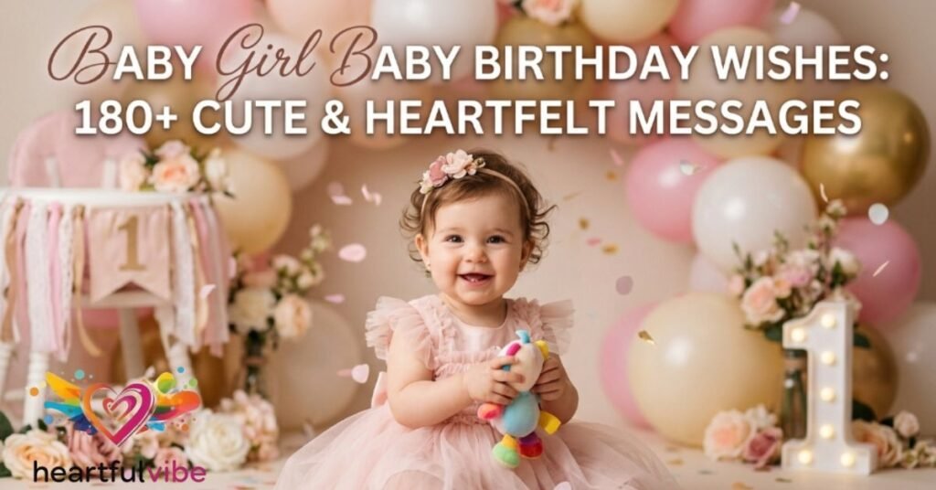 Baby Girl Baby Birthday Wishes: 180+ Cute & Heartfelt Messages