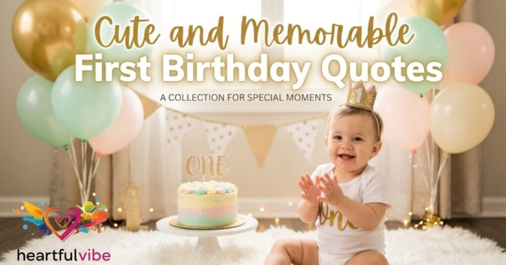 Cute and Memorable First Birthday Quotes