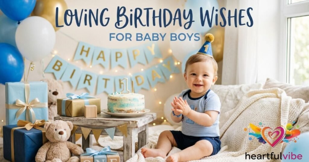 Loving Birthday Wishes for Baby Boys