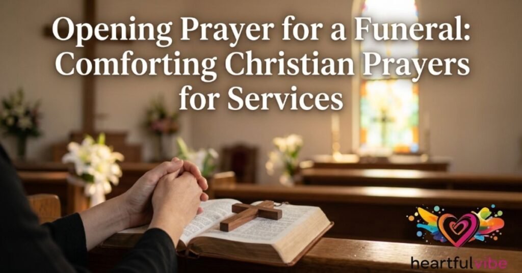 Opening Prayer for a Funeral: Comforting Christian Prayers for Services