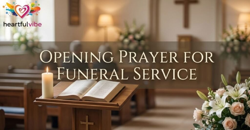 Opening Prayer for Funeral Service