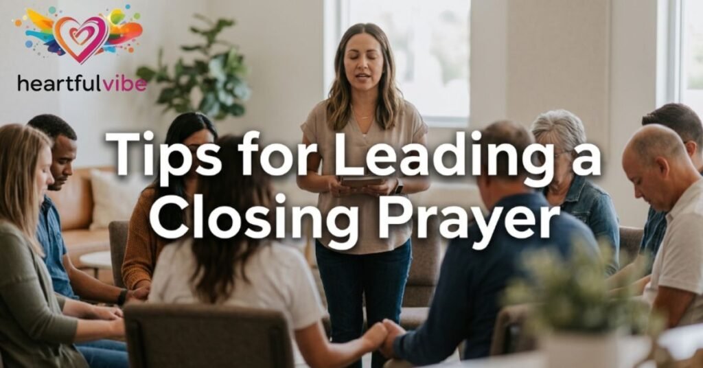 Tips for Leading a Closing Prayer