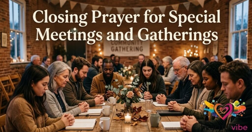Closing Prayer for Special Meetings and Gatherings