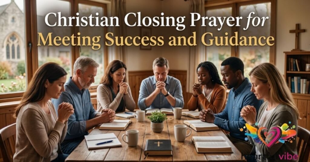 Christian Closing Prayer for Meeting Success and Guidance
