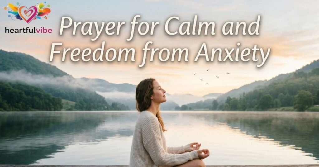 5. Prayer for Calm and Freedom from Anxiety
