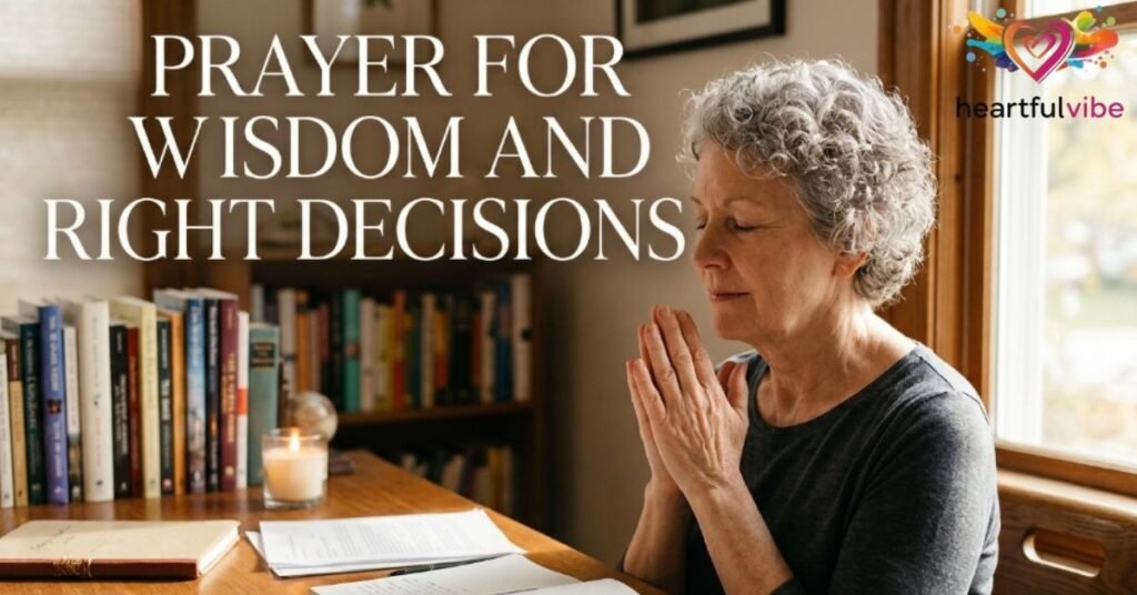 55. Prayer for Wisdom and Right Decisions