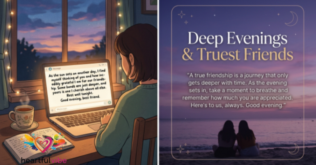 Deep Good Evening Messages for a Best Friend