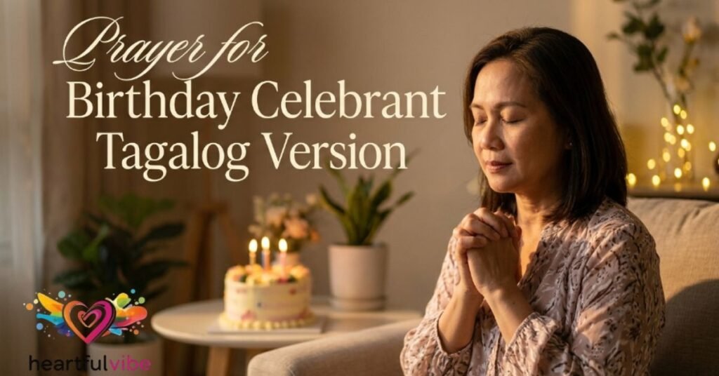 Prayer for Birthday Celebrant Tagalog Version