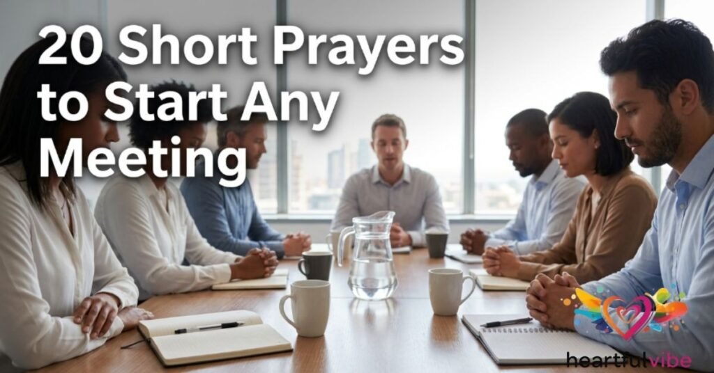 20 Short Prayers to Start Any Meeting