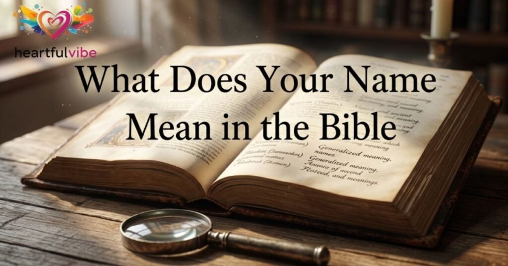What Does Your Name Mean in the Bible