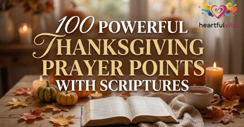 100 Powerful Thanksgiving Prayer Points With Scriptures