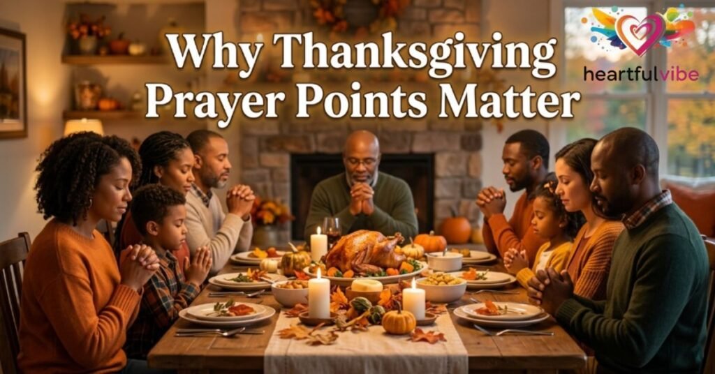 Why Thanksgiving Prayer Points Matter
