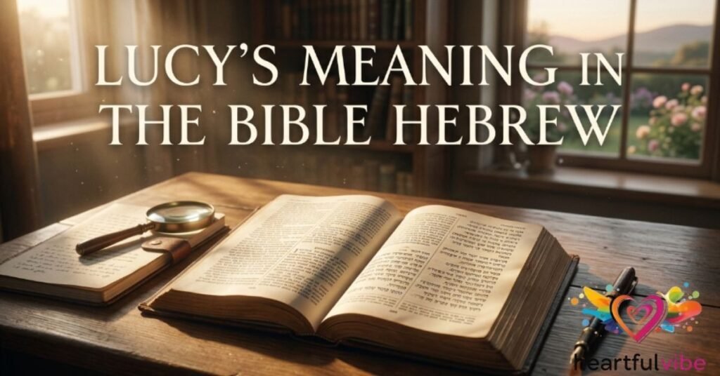 Lucy's Meaning in the Bible Hebrew