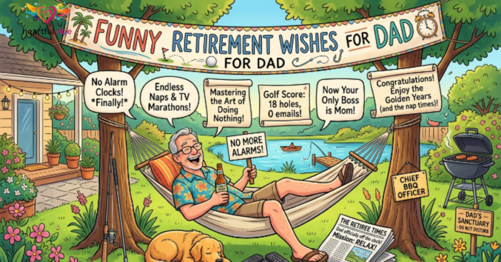 Funny Retirement Wishes for Dad