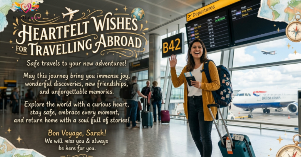 Heartfelt Wishes for Travelling Abroad