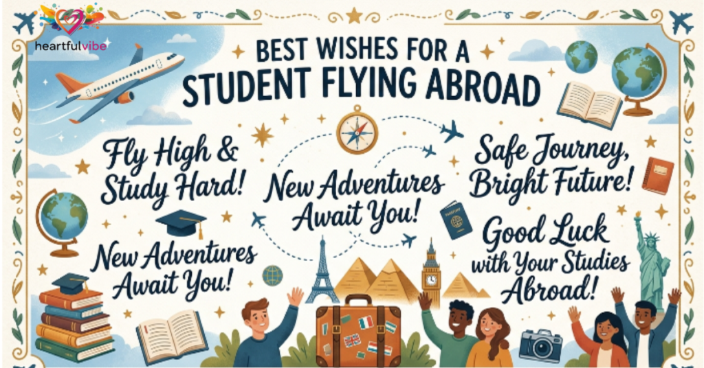 Wishes for a Student Flying Abroad for Studies