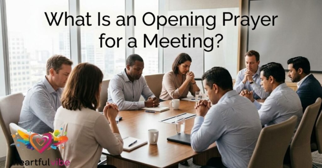 What Is an Opening Prayer for a Meeting?