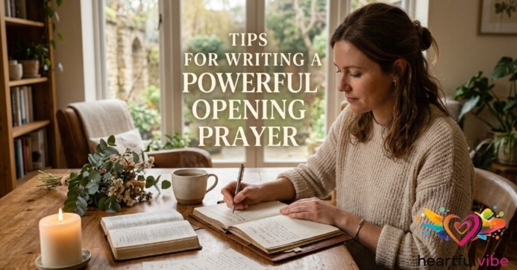 Tips for Writing a Powerful Opening Prayer