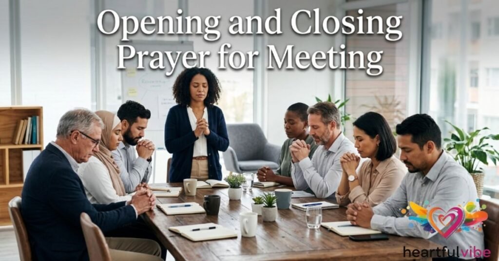 Opening and Closing Prayer for Meeting