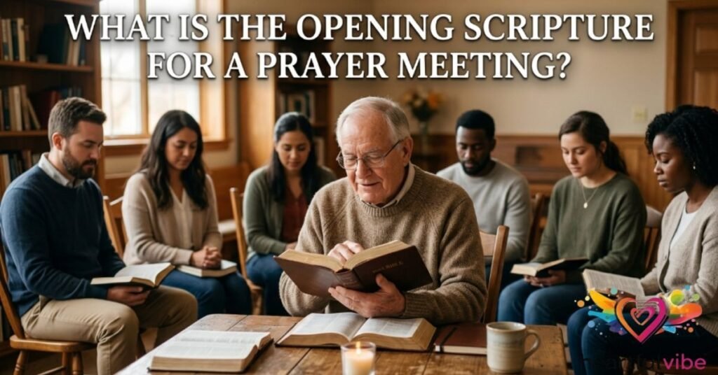 What Is the Opening Scripture for a Prayer Meeting?
