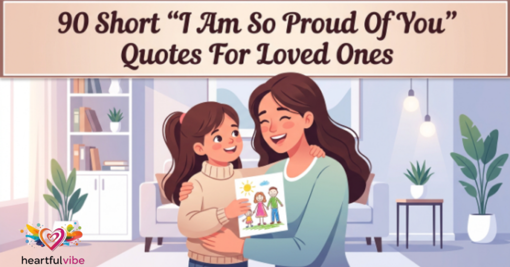 90 Short "I Am So Proud Of You" Quotes For Loved Ones