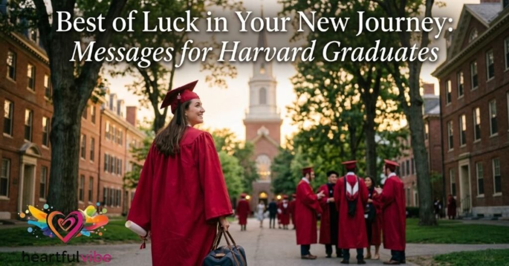 Best of Luck in Your New Journey: Messages for Harvard Graduates