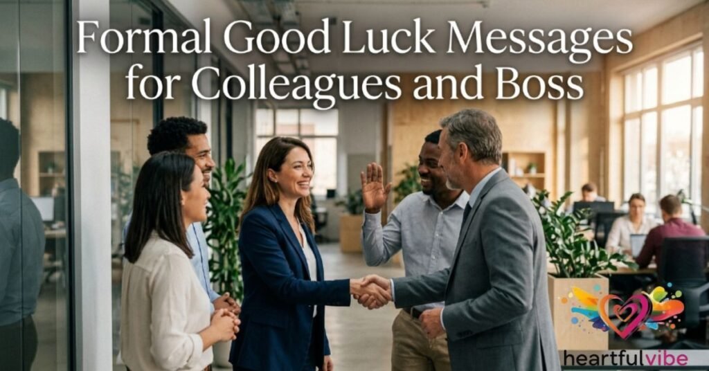 Formal Good Luck Messages for Colleagues and Boss
