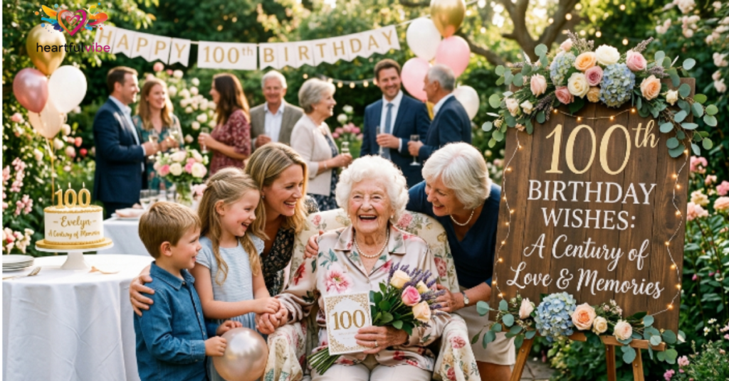 100th Birthday Wishes: A Century of Love & Memories