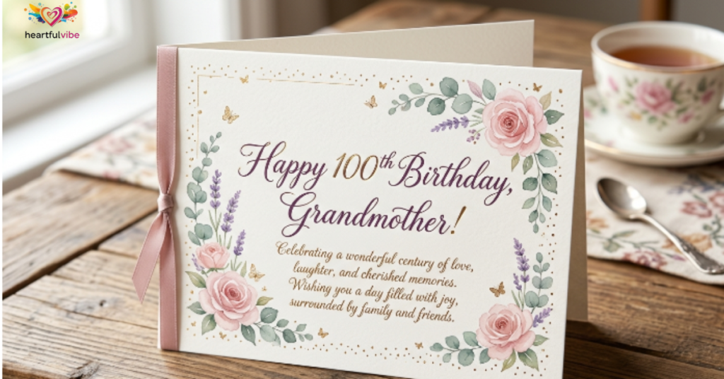 100th Birthday Wishes for Grandmother