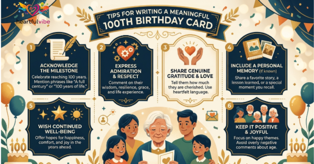 Tips for Writing a Meaningful 100th Birthday Card