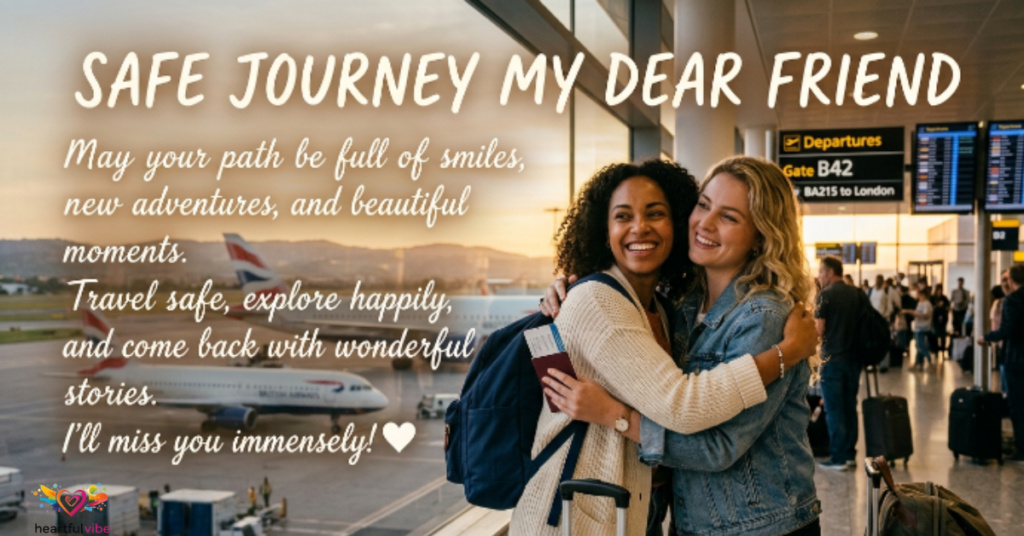 Heartfelt Safe Journey Wishes for Friend
