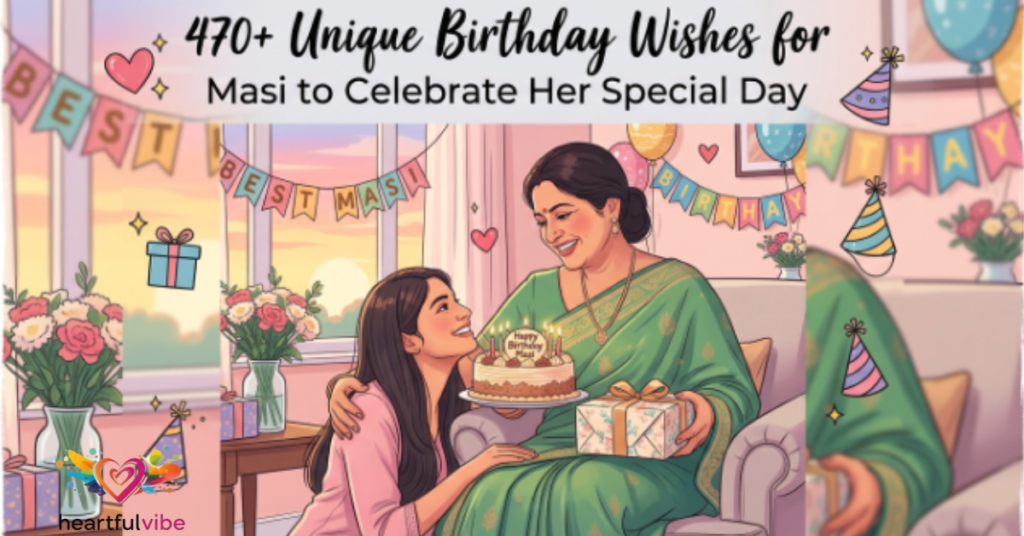470+ Unique Birthday Wishes for Masi to Celebrate Her Special Day